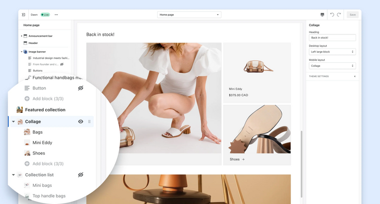 dawn theme shopify 2.0