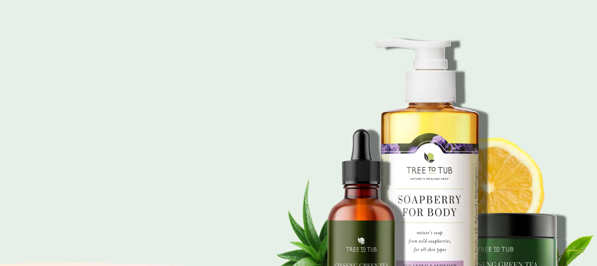 Tres productos para la piel de la marca TreeToTub